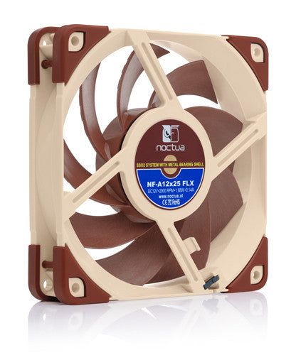 NOCTUA VENTILADOR CAJA NF-A12X25 FLX, 120MM FAN, 120X120X25MM, 12V, 2000RPM/1700RPM/1350RPM, 22,6 DB(A), 102,1 M3/H, 1,65 MM H2O, 3 PINES - imagen 2