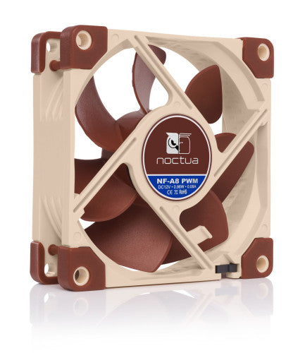 NOCTUA VENTILADOR CAJA NF-A8 PWM, 80MM FAN, 80X80X25MM, 12V, 2200RPM/1750RPM/450RPM, 17,7 DB(A), 55,5 M3/H, 2,37 MM H2O, 4 PINES - imagen 2
