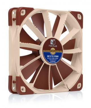 NOCTUA VENTILADOR CAJA NF-F12PWM 300/1200/1500RPM, 120MM FAN, 120X120X25MM, 12V, 22,4 DB(A), 93,4 M3/H, 2,61 MM H2O, 4 PINES - imagen 2