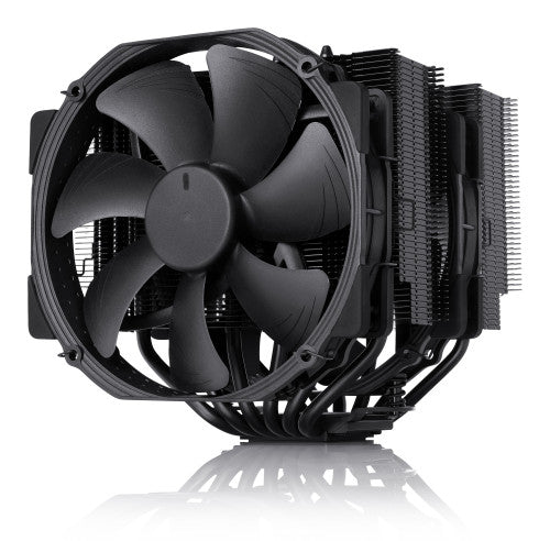 NOCTUA COOLER CPU NH-D15 CHROMAX.BLACK [NH-D15 CH.BK], 6 HEATPIPES DUAL TOWER, 2X NF-A15 140MM FAN PWM, INTEL LGA1851, LGA1700, LGA1200, LGA1151, AMD AM4, AM5 - imagen 1