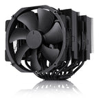 NOCTUA COOLER CPU NH-D15 CHROMAX.BLACK [NH-D15 CH.BK], 6 HEATPIPES DUAL TOWER, 2X NF-A15 140MM FAN PWM, INTEL LGA1851, LGA1700, LGA1200, LGA1151, AMD AM4, AM5 - imagen 1