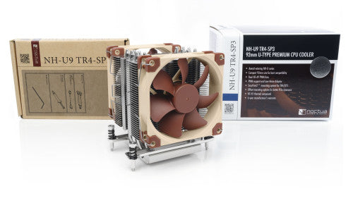 NOCTUA COOLER CPU NH-U9 TR4-SP3 , 92MM FAN, 2X 92X92X25MM, 2000RPM/1550RPM/400RPM, 22,8 DB(A), 78,9 M3/H, 4 PINES, AMD STRX4, SWRX8, TR4, SP3 - imagen 3