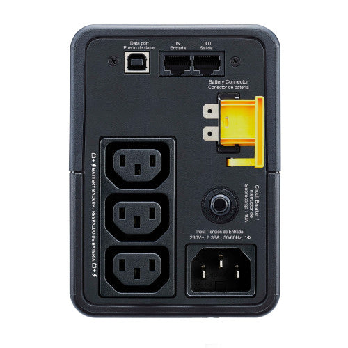 APC Back-UPS sistema de alimentación ininterrumpida (UPS) Línea interactiva 0,5 kVA 300 W 3 salidas AC - imagen 3