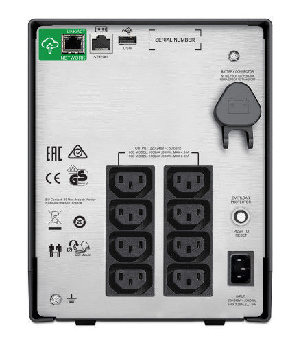 APC SMC1000IC sistema de alimentación ininterrumpida (UPS) Línea interactiva 1 kVA 600 W 8 salidas AC - imagen 2