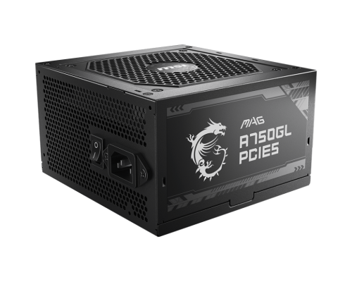 MSI MAG A750GL PCIE5 unidad de fuente de alimentación 750 W 20+4 pin ATX ATX Negro - imagen 1