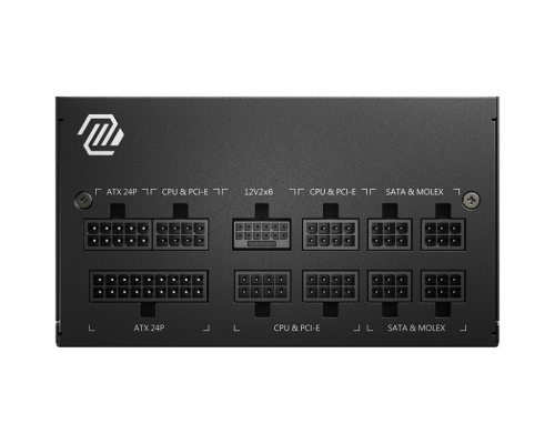MSI MAG A750GL PCIE5 unidad de fuente de alimentación 750 W 20+4 pin ATX ATX Negro - imagen 2