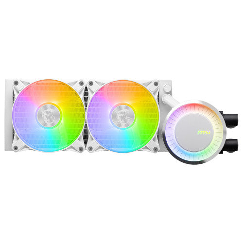 MSI MAG CORELIQUID E240 WHITE sistema de refrigeración para ordenador Placa base, Procesador Kit de refrigeración líquida 12 cm Blanco - imagen 1