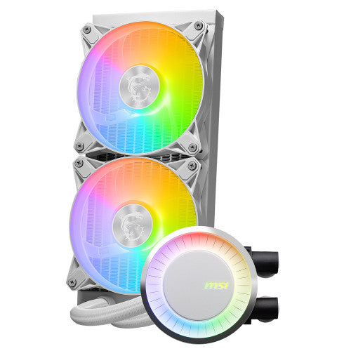 MSI MAG CORELIQUID E240 WHITE sistema de refrigeración para ordenador Placa base, Procesador Kit de refrigeración líquida 12 cm Blanco - imagen 2