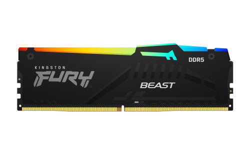 Kingston MEMORIA KINGSTON 32GB KIT2 6000MT/S DDR5 CL30 FURY BEAST RGB EXPO - KF560C30BBEAK2-32 - imagen 3