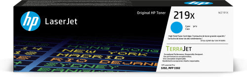 HP Cartucho de Tóner Original LaserJet 219X de alta capacidad cian