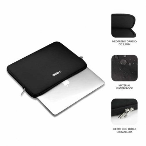 SUBBLIM BUSINESS LAPTOP SLEEVE NEOPRENE V2 11,6-12,5"BLACK - imagen 3