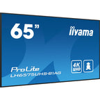 Iiyama MONITOR IIYAMA 65" (LH6575UHS-B1AG)3840X2160, UHD IPS PANEL, OPERACION 24/7 500CD/M, LANDSCAPE PORTRAIT, SIGNAL FAILOVER, SPEAKERS 2X 10W, MULTIPLE INPUTS (DVI-I (VGA), HDMI 3X), DP-OUT , USB 2.0 X2, WIFI, LAN, MEDIA PLAY USB PORT, CONTROL LAN / RS - imagen 1