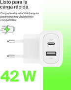 Belkin BOOSTCHARGE™ 42W - 30W USB-C PD PPS + 12W USB-A DUAL WALL CHARGE - imagen 3
