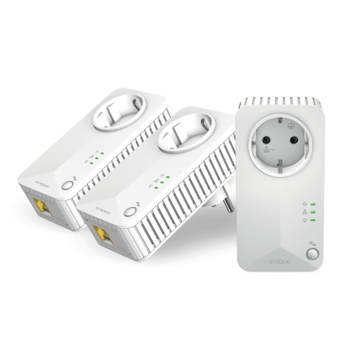 Strong Powerline 600 Triple Pack EU V2 600 Mbit/s Ethernet Blanco 3 pieza(s) - imagen 1