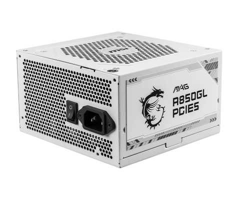 MSI MAG A850GL PCIE5 WHITE unidad de fuente de alimentación 850 W 20+4 pin ATX ATX Blanco - imagen 1