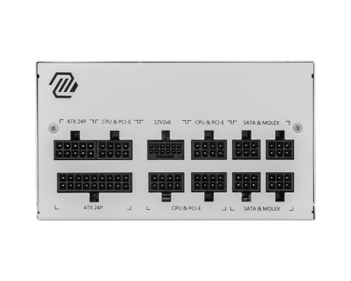 MSI MAG A850GL PCIE5 WHITE unidad de fuente de alimentación 850 W 20+4 pin ATX ATX Blanco - imagen 3