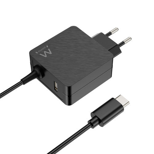 Ewent EW3979 cargador de dispositivo móvil Portátil Negro Corriente alterna Carga rápida Interior - imagen 1