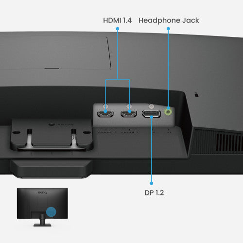 BenQ MONITOR BENQ GW2790 (9H.LLTLJ.LBE) ) 27” IPS, FHD, 100HZ, 99% SRGB, 1300:1, 2X HDMI 1X DP, ALTAVOCES, VESA, EYE CARE. - imagen 2
