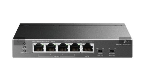 TP-Link Switch PoE TL-SG1005P-PD 5 Puertos Gigabit 66W Modo Extendido 250m - imagen 3