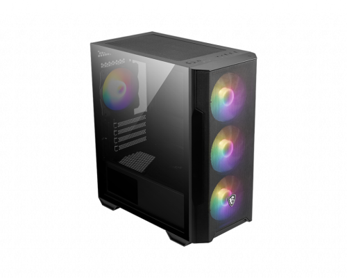 MSI MAG FORGE M100R carcasa de ordenador Midi Tower Negro, Transparente - imagen 2
