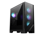 MSI MAG FORGE 320R AIRFLOW carcasa de ordenador Micro Torre Negro, Transparente - imagen 1
