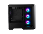 MSI CAJA MSI MAG PANO M100R PZ,2X2.5"+1X2.5"/3.5”+1X3.5”,3X120MM+1X120MM (ARGB),1XUSB3.2+1USB3.2 TYPE C+AUDIO+MICRO,MID TOWER,NEGRA (ADMITE PLACA ZERO) - imagen 2