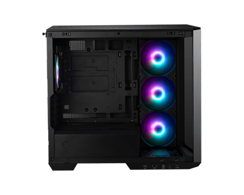 MSI CAJA MSI MAG PANO M100R PZ,2X2.5"+1X2.5"/3.5”+1X3.5”,3X120MM+1X120MM (ARGB),1XUSB3.2+1USB3.2 TYPE C+AUDIO+MICRO,MID TOWER,NEGRA (ADMITE PLACA ZERO) - imagen 2
