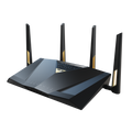 ASUS RT-BE88U router inalámbrico 10 Gigabit Ethernet Doble banda (2,4 GHz / 5 GHz) Negro, Gris - imagen 1