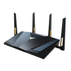 ASUS RT-BE88U router inalámbrico 10 Gigabit Ethernet Doble banda (2,4 GHz / 5 GHz) Negro, Gris - imagen 1