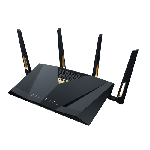ASUS RT-BE88U router inalámbrico 10 Gigabit Ethernet Doble banda (2,4 GHz / 5 GHz) Negro, Gris - imagen 2