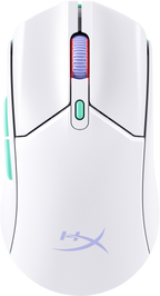 HyperX HP HyperX Pulsefire Haste 2 Core inalámbricos: ratón gaming (blanco/verde/púrpura) - imagen 1