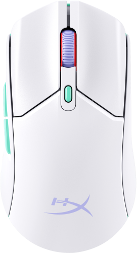 HyperX HP HyperX Pulsefire Haste 2 Core inalámbricos: ratón gaming (blanco/verde/púrpura) - imagen 1