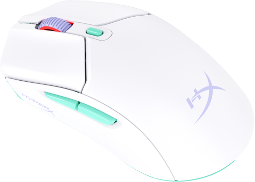 HyperX HP HyperX Pulsefire Haste 2 Core inalámbricos: ratón gaming (blanco/verde/púrpura) - imagen 3