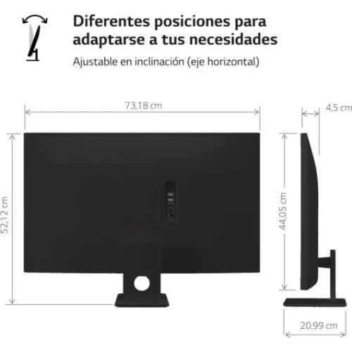 LG MONITOR 31.5", 1920 x 1080 (FHD) IPS, HDR10, 8MS, 60HZ - imagen 2