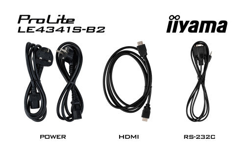 Iiyama MONITOR IIYAMA 43" 1920X1080, IPS PANEL, 1% HAZE, LANDSCAPE MODE, SPEAKERS 2X 10W , VGA, 3X HDMI, 350CD/M², MEDIA PLAY USB PORT, CONTROL LAN / RS232C, VESA 400X400 (LE4341S-B2) - imagen 2