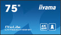 Iiyama MONITOR IIYAMA 75" , UHD IPS PANEL, HAZE 1%, 800CD/M, HORIZ Y VERT, SIGNAL FAILOVER, MM 2X 10W, HDMI 2X, DP, USB 2.0 X2, WIFI, LAN, MEDIA PLAY USB PORT, CONTROL LAN / RS232C, IISIGNAGE2 (CMS/DMS), E-SHARE, ANDROID 11 OS, 24/7 OPERATION, VESA (600X - imagen 1