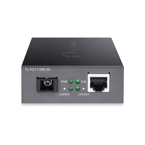 TP-Link Conversor de Medios FC111PB-20 WDM Bi-Direccional 10/100 Mbps PoE - imagen 3