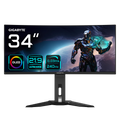 Gigabyte MO34WQC2 pantalla para PC 86,4 cm (34") 3440 x 1440 Pixeles Wide Quad HD OLED Negro - imagen 1