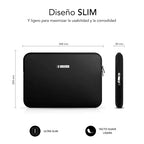 Subblim BUSINESS LAPTOP SLEEVE NEOPRENE V2 15,6" BLACK - imagen 3