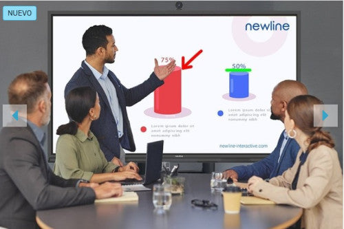NEWLINE MONITOR INTERNATIVO ELARA PRO (TT-8623QCA+) 86", ANDROID 13, GOOGLE EDLA, CAMARA 4K, 8 MIC, MULTI USUARIO, 2X20W+SUB15W, WIFI 6 + BL, NFC, USB-C 100W, USB-C OUT, 16GB Y 320GB, 40 PT, NEWLINE APPS, OPS PC Y SDM OPC, 5 AÑOS DE GARANTIA ON SITE - imagen 2