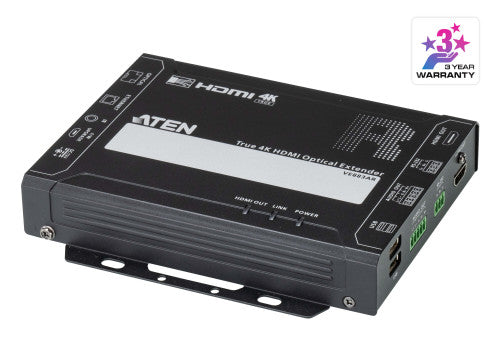 ATEN RECEPTOR HDMI TRUE 4K SOBRE FIBRA OPTICA (W/300M) (VE883ARK1-AT-G) - imagen 1