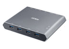 Imagen de ATEN Conmutador KVM 4K DisplayPort USB-C de 2 puertos con paso de corriente