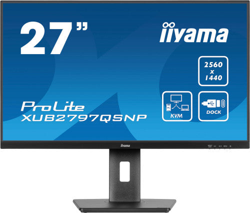 Iiyama MONITOR IIYAMA PROLITE XUB2797QSNP 27" QHD 1440P - IPS, 100HZ, 1MS, SPEAKERS, DP - imagen 1