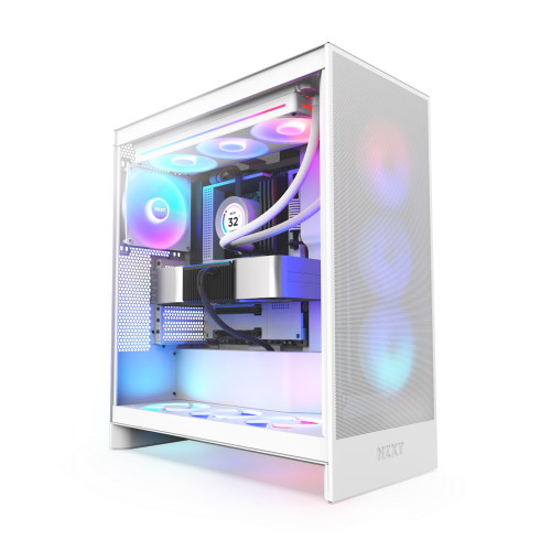 NZXT H7 Flow RGB Midi Tower Blanco - imagen 1