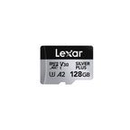LEXAR 128GB LEXAR HIGH-PERFORMANCE SILVER PLUS MICROSDXC UHS-I, UP TO 205MB/S READ 150MB/S WRITE C10 A2 V30 U3,WITH ADAPTER - imagen 1