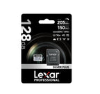 LEXAR 128GB LEXAR HIGH-PERFORMANCE SILVER PLUS MICROSDXC UHS-I, UP TO 205MB/S READ 150MB/S WRITE C10 A2 V30 U3,WITH ADAPTER - imagen 2