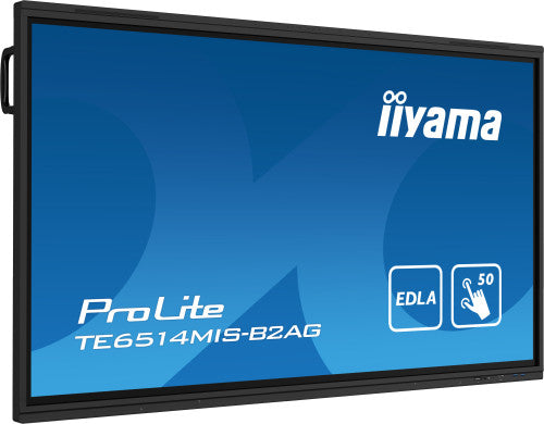 Iiyama MONITOR IIYAMA 65" IIWARE12E , ANDROID 13, 50-P, 3840X2160, UHD, FAN-LESS, MM 2X 8W + 2X 18W , MICRO 8X, HDMI 4X, HDMI-OUT, USB-C 2X UP TO 100W , MINI-JACK, OPTICAL, 435CD/M, LANDSCAPE, LAN 2X RS232C, WIFI/BT, VESA 600X400 , SLOT OPC (TE6514MIS-B2A - imagen 3