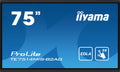Iiyama MONITOR IIYAMA 75" IIWARE12E , ANDROID 13, 50-P, 3840X2160, UHD, FAN-LESS, MM 2X 8W + 2X 18W , MICRO 8X, HDMI 4X, HDMI-OUT, USB-C 2X UP TO 100W , MINI-JACK, OPTICAL, 435CD/M, LANDSCAPE, LAN 2X RS232C, WIFI/BT, VESA 600X400 , SLOT OPC (TE7514MIS-B2A - imagen 1