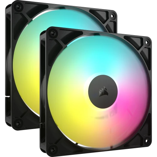 Corsair RS140 ARGB Carcasa del ordenador Ventilador 14 cm Negro 2 pieza(s) - imagen 1