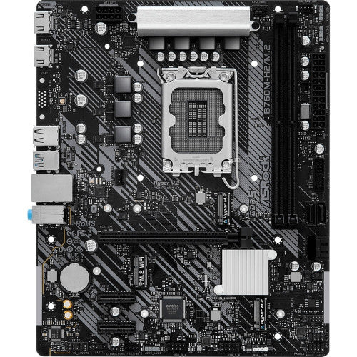 ASRock PLACA ASROCK B760M-H2/M.2,INTEL,1700,B760,2DDR5,96GB,HDMI+DP,4SATA+2M.2,5USB 3.2+1USB-C,GBLAN,MATX - imagen 2